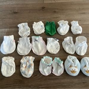 Newborn mitten And footie